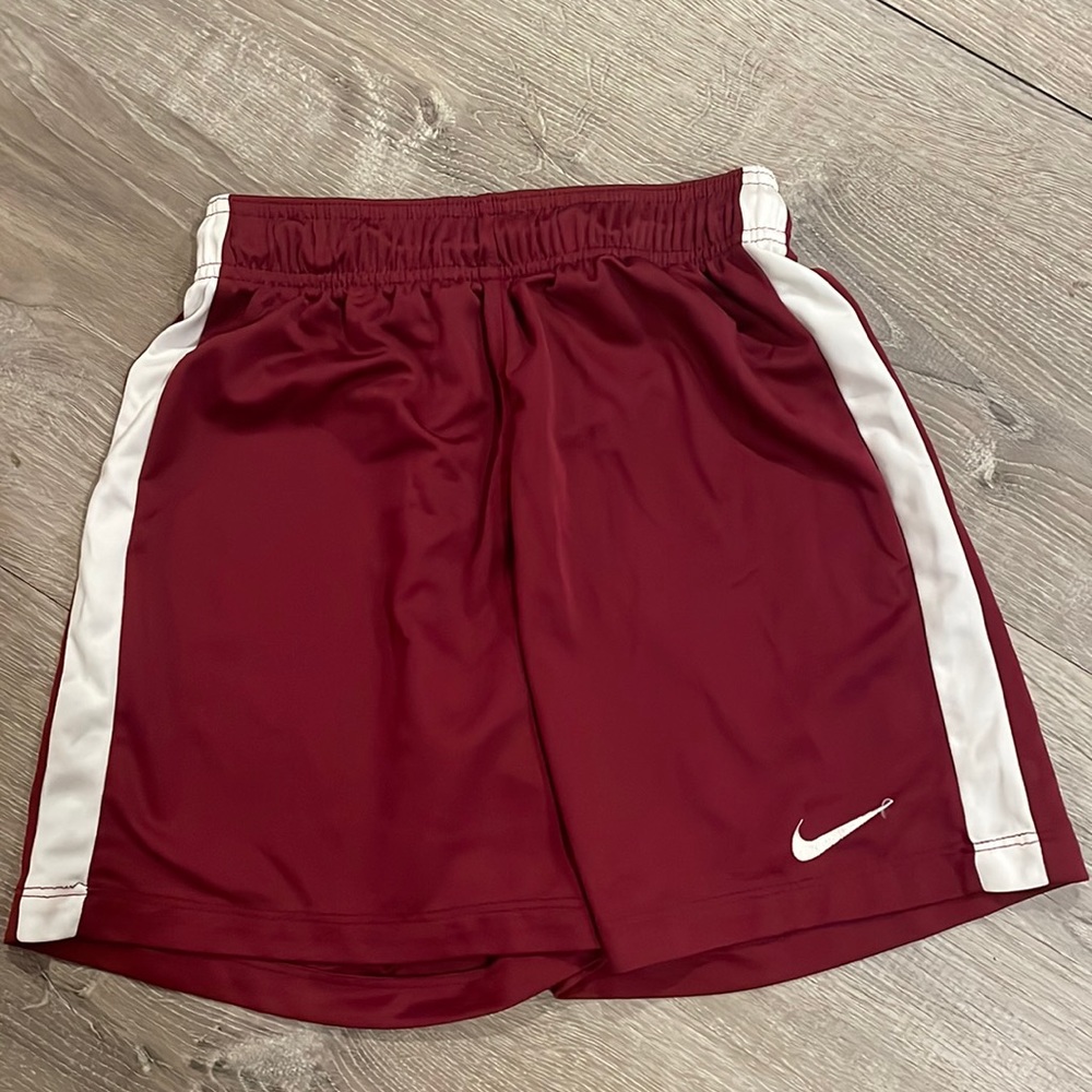 Maroon Nike Dri-Fit shorts